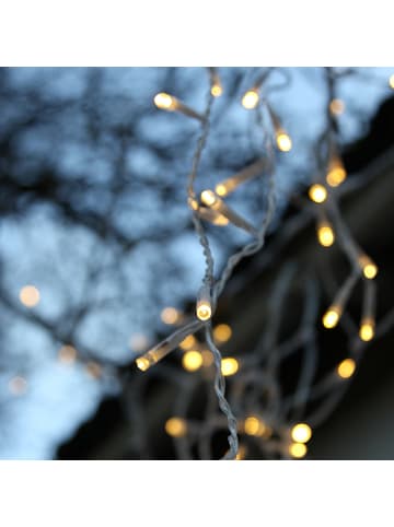 MARELIDA LED Lichterkette Batterie Timer 50 warmweiße LED L: 75m für Innen/Außen
