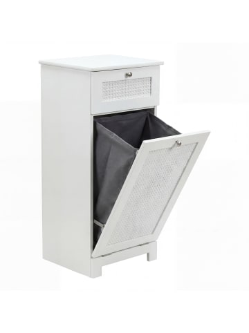 FineBuy Badregal in Weiß / MDF / 40x38x90