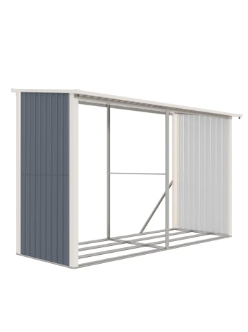 Fornorth Kaminholzregal in Grau 302x119x190cm (3.60m2)