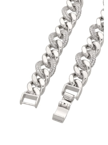 faina Women Chain Link Bracelet in Silver