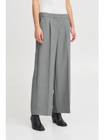 ICHI Pants Suiting IHSARLA Loose fit in Grey melange