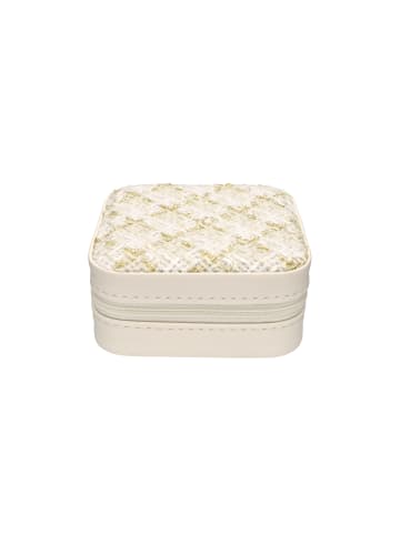 faina Women Jewelry Box in Beige Brown