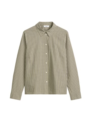 Marc O'Polo DENIM Karo-Bluse mit Falten-Detail regular in Dark Green