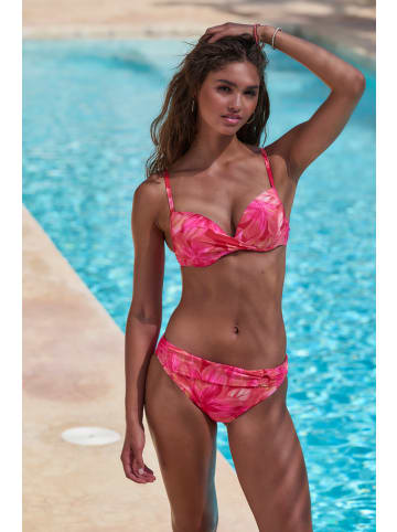 s.Oliver Push-Up-Bikini-Top in pfirsich bedruckt