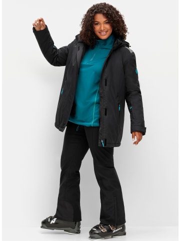 sheego Funktionshose in schwarz