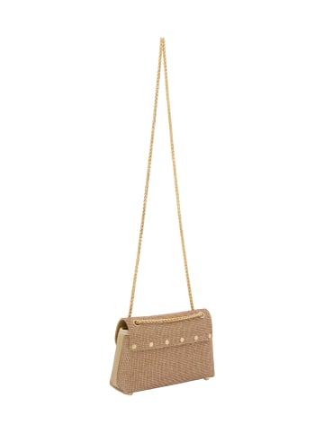faina Women Flap Bag in Gold