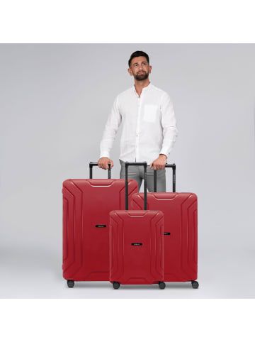 Redolz Essentials 15 4-Rollen Kofferset 3-tlg. mit Dreipunkt-Verschluss in classic red