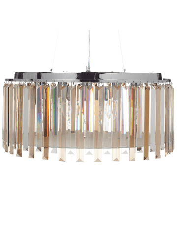 Beliani Pendelleuchten LAMEIRA in Silber - (W) 50 x (H) 120 x (L) 50 cm