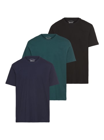 Man's World T-Shirt in dk-grün-blau-schwarz