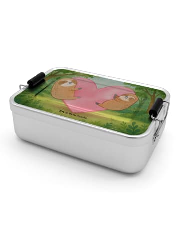 Mr. & Mrs. Panda Lunchbox Faultiere Herz Design ohne Spruch in Weiß