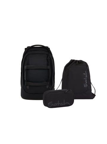 Satch Schulrucksack-Set PACK Blackjack 3-tlg. in Schwarz