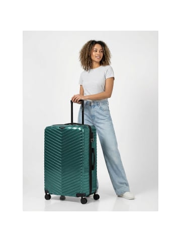 Redolz Essentials 18 2.0 4 Rollen Trolley L 76 cm mit Dehnfalte metallic-green shiny
