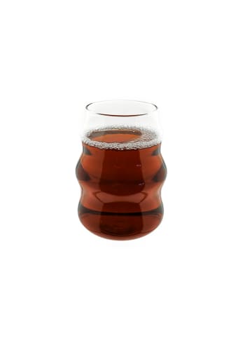 Almina 2er Gläser-Set 550 ml Wave Style in Transparent Trinkgläser in Transparent