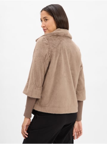 Zero  Jacke aus Kunstfell in taupe - 0002