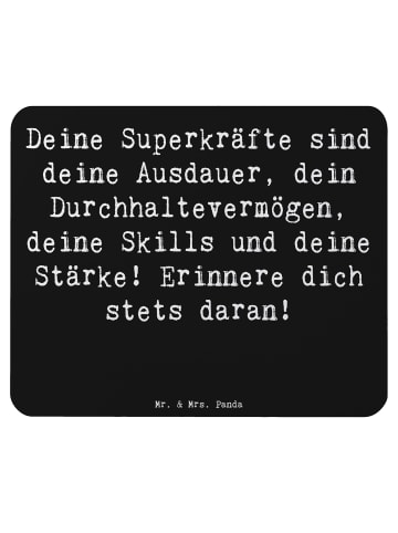 Mr. & Mrs. Panda Mauspad Spruch Sportliche Wettkämpfe Superkräft... in Schwarz