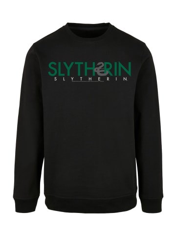 F4NT4STIC Basic Sweatshirt Harry Potter Slytherin Text in schwarz