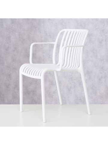 Boltze Stuhl aus Kunststoff Quito in weiss