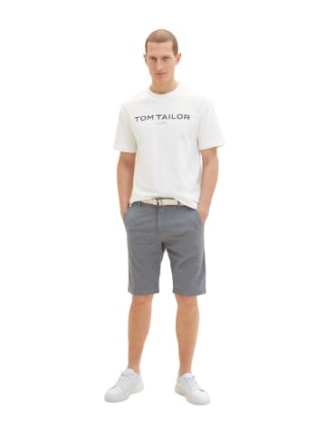 Tom Tailor Short SLIM CHINO BERMUDA+GÜRTEL slim in Blau