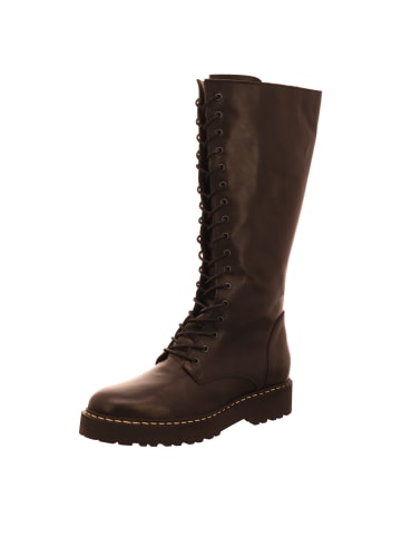 Palpa Damenlangschaftstiefel warm flach  in  Schwarz