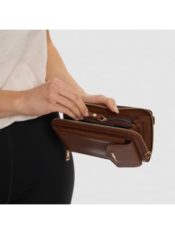 Lazarotti Bologna Leather Zip-Around Geldbörse Handytasche Leder 19 cm in brown-2