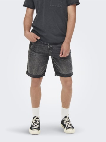 ONLY & SONS Shorts in Grey Denim