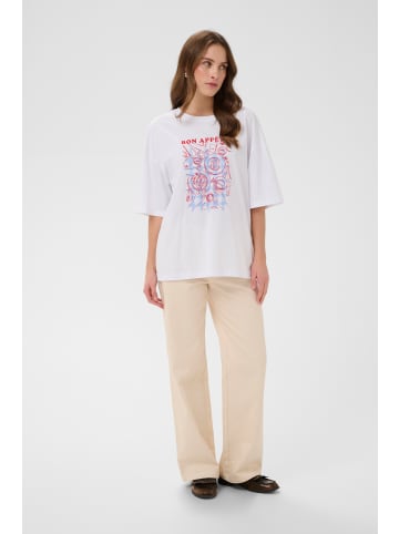 SAINT TROPEZ T-shirt LoralieSZ Loose fit in Bright White