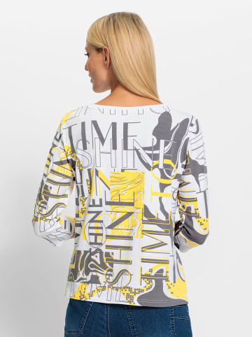 Heine Druck-Shirt in sonnengelb-schwarz-bedruckt