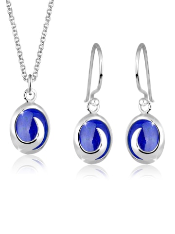 Elli Schmuckset 925 Sterling Silber in Blau