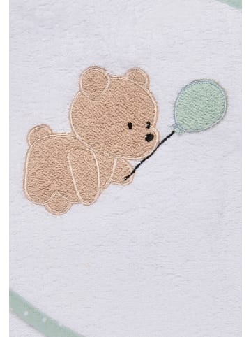 Sterntaler Kapuzenbadetuch 80x80 cm BÄR Bo in weiß