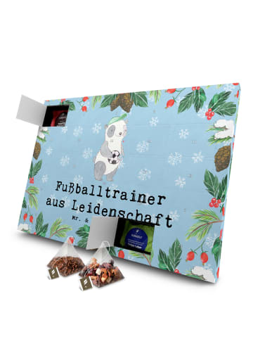 Mr. & Mrs. Panda Tee Adventskalender Fußballtrainer Leidenschaft... in Eisblau