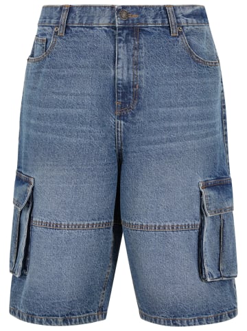 Urban Classics Jeans-Shorts in mid deep blue washed
