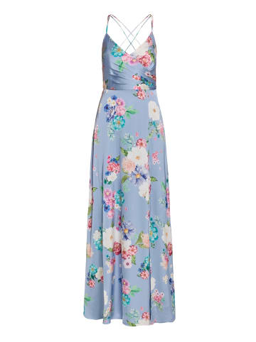 Vera Mont Abendkleid mit V-Ausschnitt in Blue/Rosé