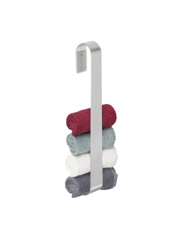 relaxdays 2 x Handtuchhalter in Silber - (B)45 cm