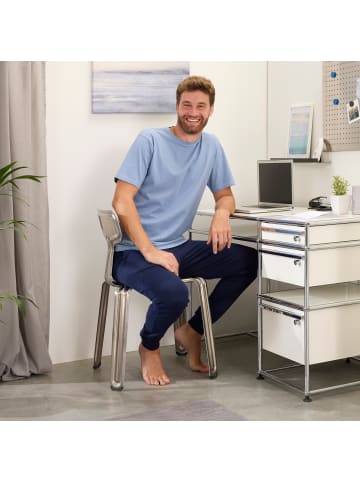 REDBEST Single-Jersey Hose, lang mit Bündchen in marine