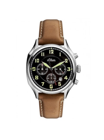 s.Oliver Chronograph SO-3180-LC in Silber