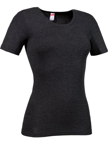 Con-ta Thermo, Baumwolle, Feinripp Thermo-Unterhemd, 1/2-Arm in schwarz