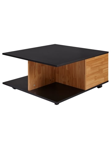 KADIMA DESIGN Couchtisch Praktisch | 2 Laden, Mobil, Melamin in Anthrazit