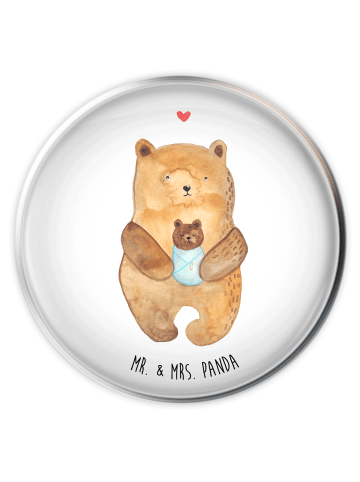 Mr. & Mrs. Panda Waschbecken Abfluss Bär Baby ohne Spruch in Weiß