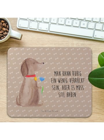 Mr. & Mrs. Panda Mouse Pad Hund Blume mit Spruch in Hundeglück