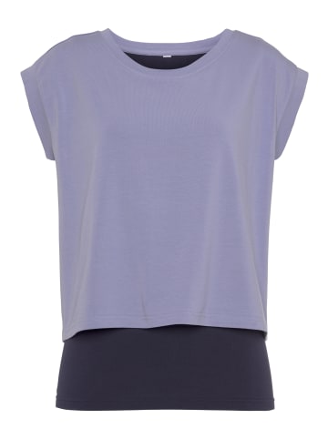 LASCANA ACTIVE 2-in-1-Shirt in blaugrau