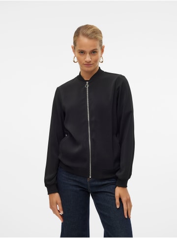 Vero Moda Leichte Bomber Jacke für Alltagslook Dünner Blouson in Schwarz