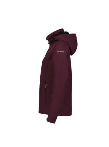 Icepeak Brenham Softshelljacke     mit Kapuze in Weinrot