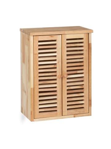 relaxdays Hängeschrank in Natur - (B)35 x (H)46,5 x (T)21 cm