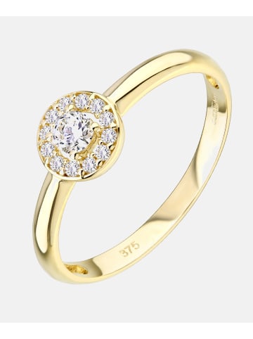 Vanlere Verlobungsring aus 375 Gelbgold mit Zirkonia
