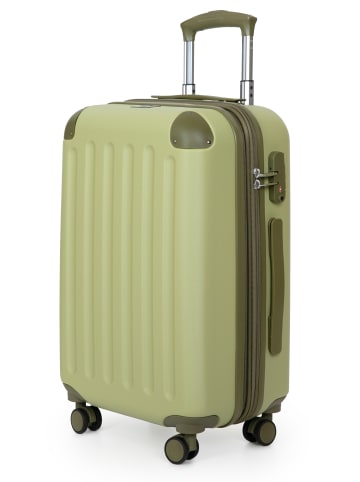 Hauptstadtkoffer Spree - Koffer Flugzeug Trolley Handgepäck Hartschale TSA 42L in Kiwi
