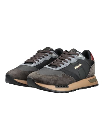 BLAUER USA Sneaker RYDER in Schwarz/Braun