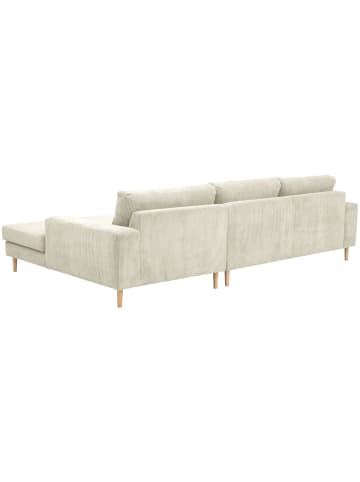 58 aufm Kessel SOFA mit Longchair rechts Kaylynn Cordstoff creme