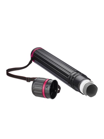 relaxdays 10 x Posterrolle in Schwarz/ Pink