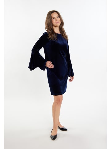 Albee Women Minikleid Aus Samt in Marine