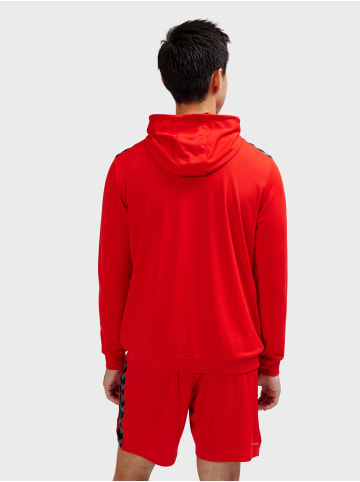 Hummel Reißverschluss Kapuzenpullover Hmlauthentic Herren in TRUE RED